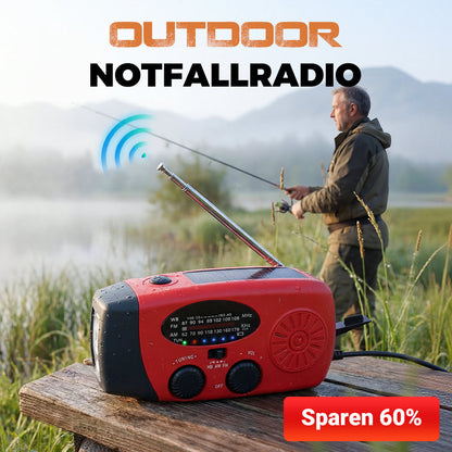 📻 49% RABATT! ⚡ Solar-Kurbel Notfallradio – Mit Powerbank, Wetteralarm, USB & 7 Tage Akku für Outdoor & Krise 🌧️
