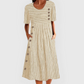 🔥 50% RABATT! 👗 Elegantes Damen Sommerkleid mit Streifenmuster – Bequemes Kleid mit Modernem Print