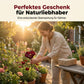 Farbenfrohe Vogeltränke mit Blumendesign