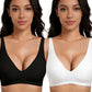 ⏳Begrenzte Zeit 49% Rabatt💥Nahtloser Push-up-BH mit tiefem V-Ausschnitt und ohne Bügel