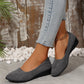 🩰Elegante, leichte, rutschfeste Keilschuhe mit niedrigem Absatz