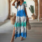 🏖️🌸Sommer Heiß Verkauf 60% Rabatt💃Kausal V-Ausschnitt Gradient Kleid für Damen