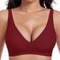 ⏳Begrenzte Zeit 49% Rabatt💥Nahtloser Push-up-BH mit tiefem V-Ausschnitt und ohne Bügel