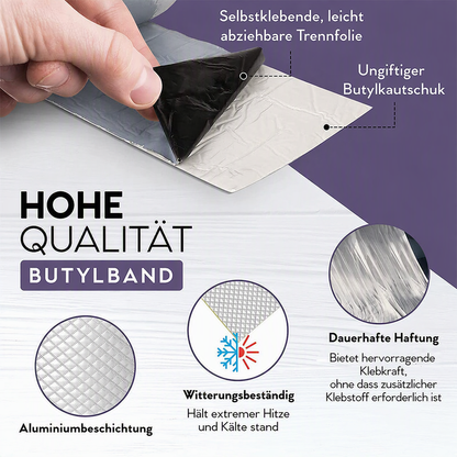 🛠️ Aluminium-Dichtband mit Butylkleber für Reparaturen