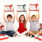 Weihnachtsgeschenkbox mit Deckel und Schleife