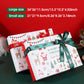 Weihnachtsgeschenkbox mit Deckel und Schleife