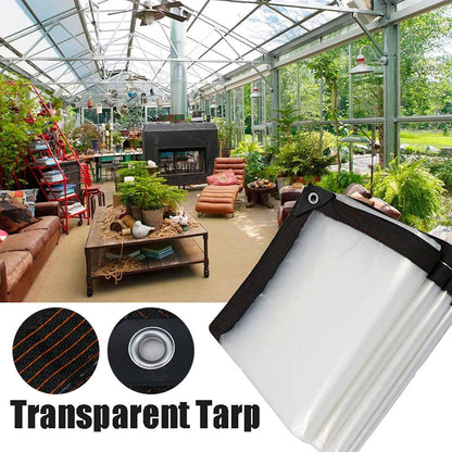 ⏳ 50 % Rabatt⏰Hochbelastbare transparente wasserdichte isolierte Plane🛡️🌧️