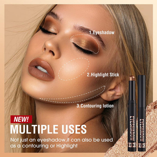 ✨ 50% RABATT! 💄 Langanhaltende Glitzer-Lidschattenstifte – 8 Farben, Wasserdicht & Vielseitig für Tag und Nacht 🌟