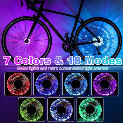 ✨Mehr kaufen, mehr gratis bekommen!🔥🔥LED-Fahrradnabenlicht für Nachtfahrten