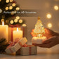 Handgefertigte drehbare Weihnachtsbaumkugeln aus Glas