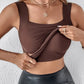 💥Damen Thermo-Tanktop mit U-Ausschnitt und integriertem BH