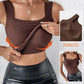 💥Damen Thermo-Tanktop mit U-Ausschnitt und integriertem BH