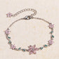 🌼Damenarmband mit Kirschblüten-Strass🌸