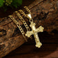 Kette mit Kreuz-Anhänger – Goldfarben ✝️💛Die Veranstaltung findet derzeit statt.