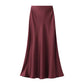 👗Ein klassischer und eleganter hochtaillierter Midirock, geeignet für Damen.
