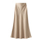 👗Ein klassischer und eleganter hochtaillierter Midirock, geeignet für Damen.