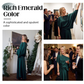 👗Elegantes Damen-Set aus einfarbigem Oberteil und knöchellangem Rock