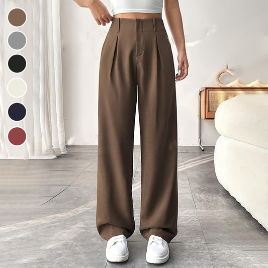 🔥HEISSE ANGEBOTE 49% RABATT👖Damenhose mit hoher Taille und weitem Bein
