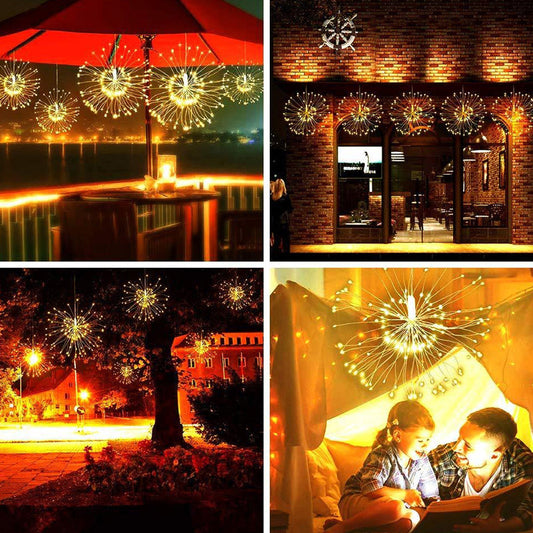 ✨ 49% RABATT! 🎆 Solar-Feuerwerks-Lichterkette für Garten & Partys – 280 LED, 8 Modi & Wasserdicht 🌿