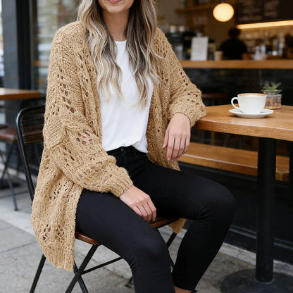 💎 49% LOCKERE STRICKJACKE! 💎 Offenes Design, Batwing-Ärmel & Weicher Stoff für Jeden Tag