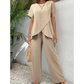 🌺 TOP DEAL ⏰ -50% 💥 Damen 2-teiliges Set – asymmetrisches Design & Wide-Leg Hose 👗 elegant & modern ✨