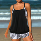 📢📢40% RABATT !!⏰Damen Tankini mit Blouson-Top & Shorts 💥 bequem, modern & ideal für Strand & Pool ☀️