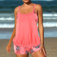 📢📢40% RABATT !!⏰Damen Tankini mit Blouson-Top & Shorts 💥 bequem, modern & ideal für Strand & Pool ☀️