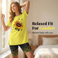 👚🩳 Lässiges Damen-Set: Bedruckte Tunika & Shorts – leicht & kombinierbar