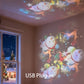 Rotierender LED-Projektor mit dynamischem Lichteffekt