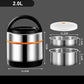 💼🔒 Auslaufsichere Thermos-Lunchbox 1,2L – 100% Dicht für Büro, Schule & Picknick | Mit Edelstahl-Schüsseln