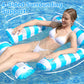 Aufblasbarer Pool-Liegestuhl mit Streifen