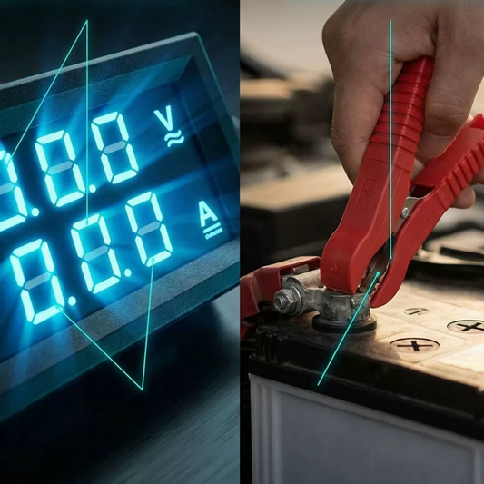 ⚡ Diagnose in Sekunden statt Minuten: Spannung & Strom gleichzeitig ablesen – ganz ohne Multimeter-Messbereich raten.