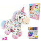 📢📢50 % Rabatt!!🎁🦄DIY-Set zum Ausmalen: Einhorn-Plüschtier🌈☁️