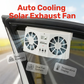🚗Solarbetriebener Auto-Abluftventilator – Doppel-Turbo-Belüftung & Temperaturanzeige☀️