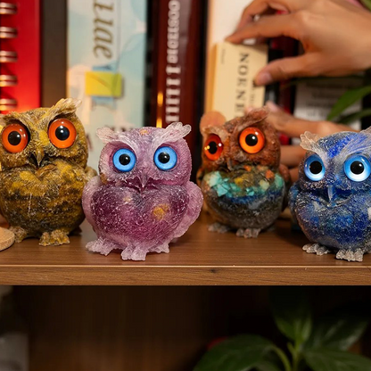 Niedlicher Eulen-Figur Deko 🦉 – Kompakte Tischdekoration in bunten Farben für Regal, Schreibtisch & Schlafzimmer ✨
