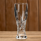 Eleganter, gravierter Bierkrug aus Glas, Kristall-Bierbecher