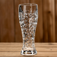 Eleganter, gravierter Bierkrug aus Glas, Kristall-Bierbecher