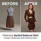 Elegantes, figurbetontes Kleid mit hohem Bund