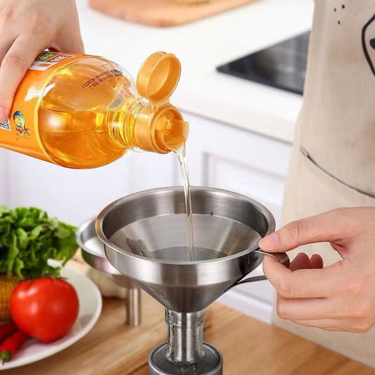 ⚗️ Profi-Trichter aus Edelstahl – rostfrei, säurefest, langlebig.