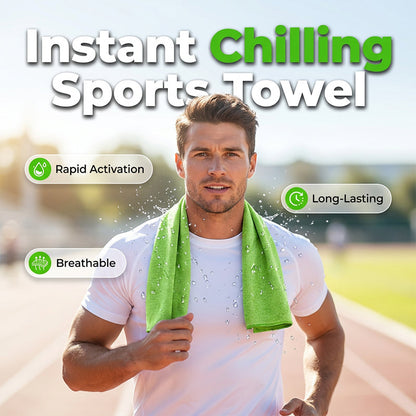 ❄️ Cooling Towel Sport – Sofort kühlend für Fitness & Outdoor – 3-Schritte-Aktivierung