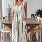🌸✨Maxikleid mit V-Ausschnitt & ärmellosem Design – schmeichelt jeder Figur, knitterarm & leicht zu kombinieren – zu Sandalen, Sneakern oder High Heels