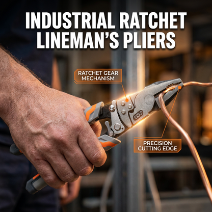 🔧 20% RABATT! ✂️ Ratschenkabel-Drahtschneider-Zange – Gehärteter Stahl & Hebelwirkung – Saubere Schnitte für Kabel, Drähte & Bänder – ergonomischer Griff für ermüdungsfreies Arbeiten – ideal für Elektroinstallationen oder den täglichen Gebrauch 🛠️✨
