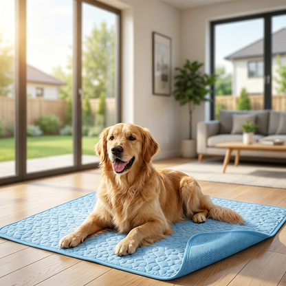 🧊⚡ Sommerangebot! Kühlmatte für Haustiere (ohne Wasser) – Atmungsaktives Oxford-Gewebe, passend für jedes Bett/jede Box