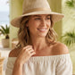 Faltbarer Fedora-Sonnenhut für Damen