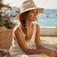 Faltbarer Fedora-Sonnenhut für Damen
