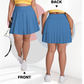 Damen-Tennisrock mit hohem Bund und Taschen in großen Größen