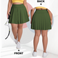 Damen-Tennisrock mit hohem Bund und Taschen in großen Größen
