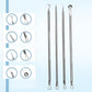 ✨🔧 50% RABATT! Edelstahl-Set zum Entfernen von Mitessern – Profi-Hautpflege-Werkzeugset, rostfrei & steril – Für saubere, gründliche Reinigung ✨