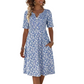 👗 50% RABATT! 🌸 Damen Freizeitkleid mit V-Ausschnitt, Blumendruck & Taschen – Leicht, vielseitig & praktisch – Perfekt für Sommer, Spaziergänge & Urlaub ☀️
