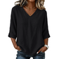 👗 50% OFF NOW! 💥Women's Casual V-Neck 3/4 Sleeve Blouse